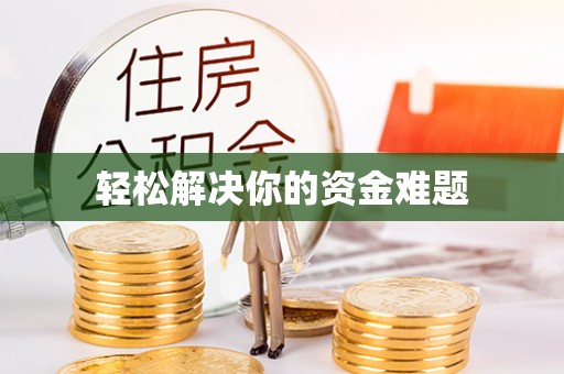 沈丘轻松解决你的资金难题